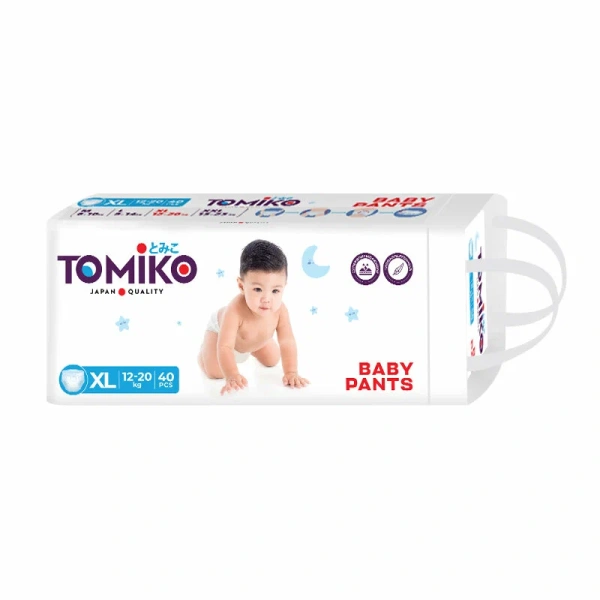 ТРУСИКИ ДЕТСКИЕ XL (12-20 КГ) 40 ШТ. TOMIKO PREMIUM SOFT